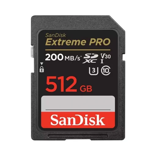 Thẻ nhớ SanDisk 512Gb 200mb/s SDXC Extreme Pro U3 V30 SDSDXXD-512G-GN4IN