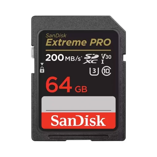 Thẻ nhớ SanDisk SDXC 64GB 200MB/s U3 V30 SDSDXXU-064G-GN4IN cho máy ảnh, máy quay