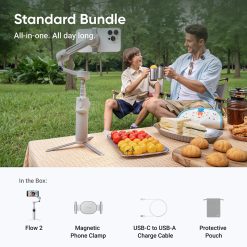Alternative view of Insta360 Flow 2 (Stone Grey)