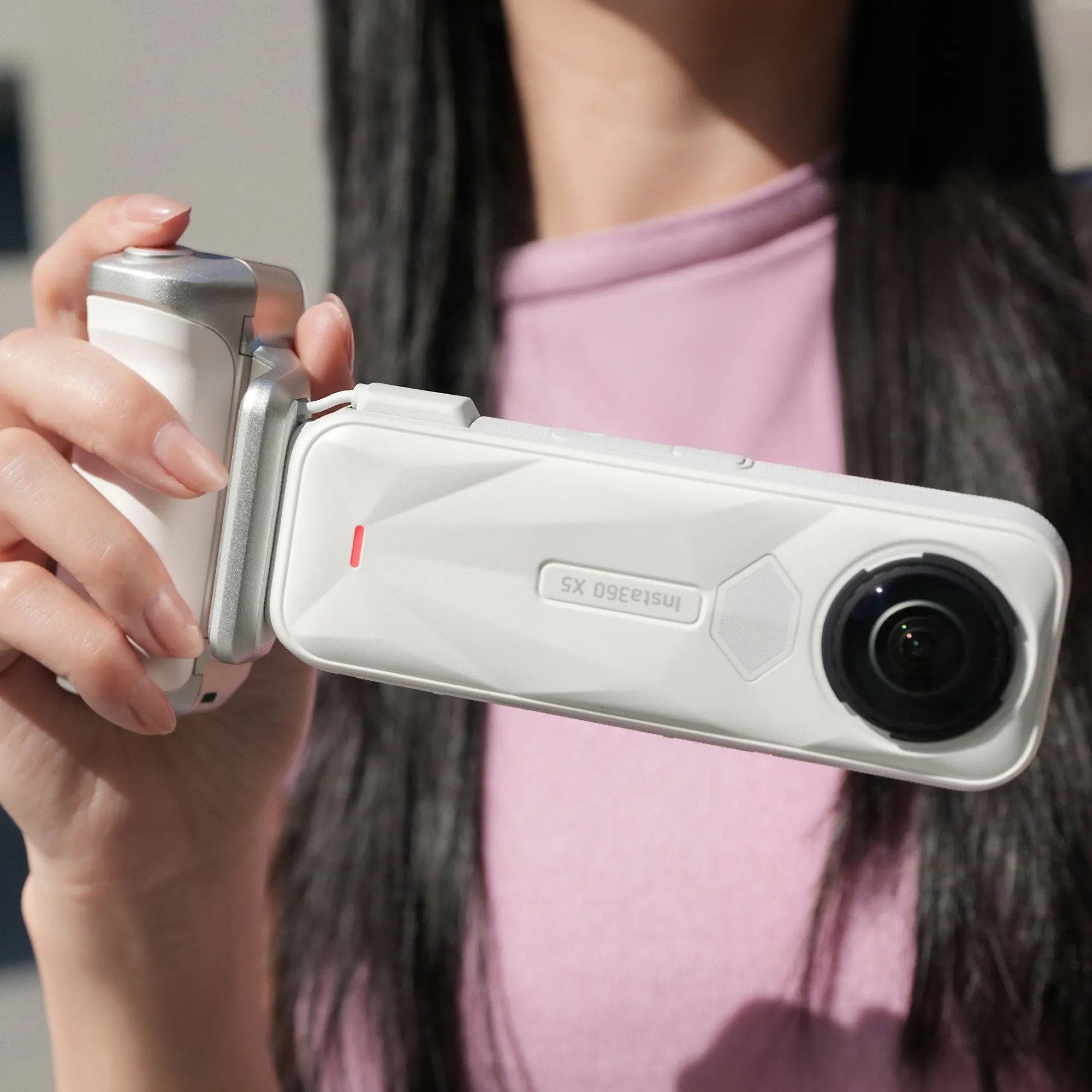 Insta360 X5 Photography Grip (Trắng) - Ảnh 8