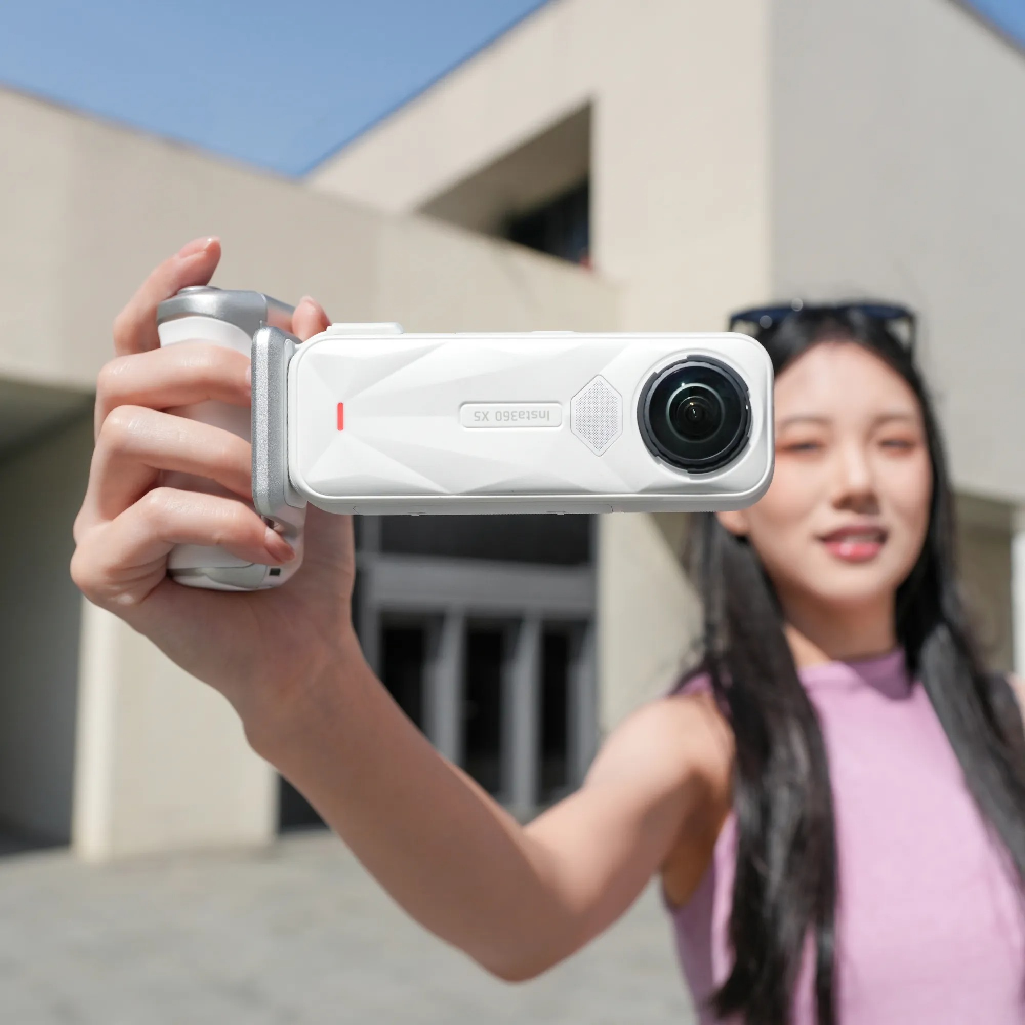 Insta360 X5 Photography Grip (Trắng) - Ảnh 9