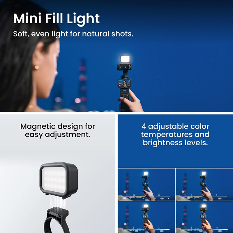 Insta360 Luna Ultra Fill Light Bundle (Stellar White) - Ảnh 15